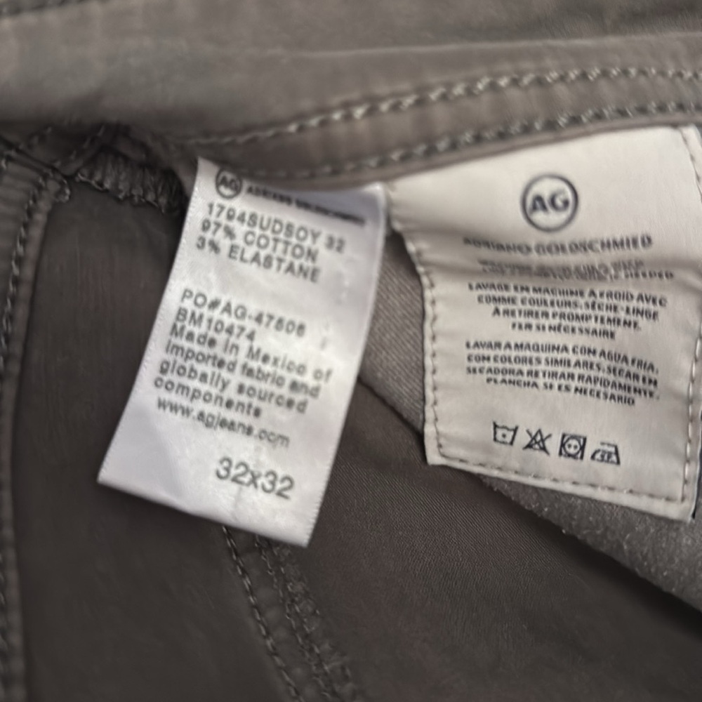 AG Adriano Goldschmied Men's Tan Bootcut Jeans - Picture 4 of 5